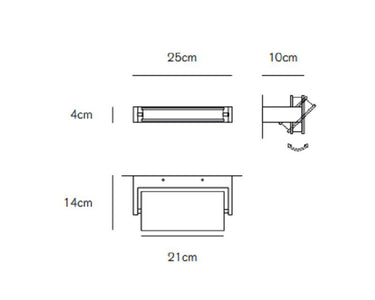 Axella applique 18w ip20 4000k 1263lm